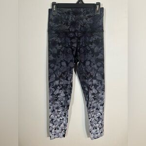 Lululemon Align Leggings 25” Floral Embossed Purple Nulu Size 4